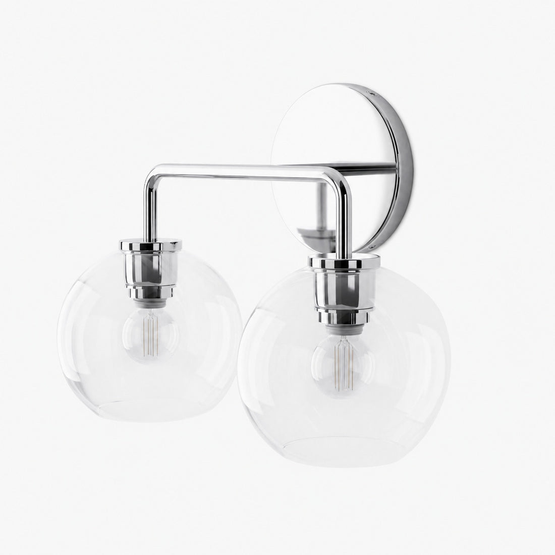 Selvion Artistic Globe Sconce Light - Handcrafted Glass Sculptural Wall Fixture
