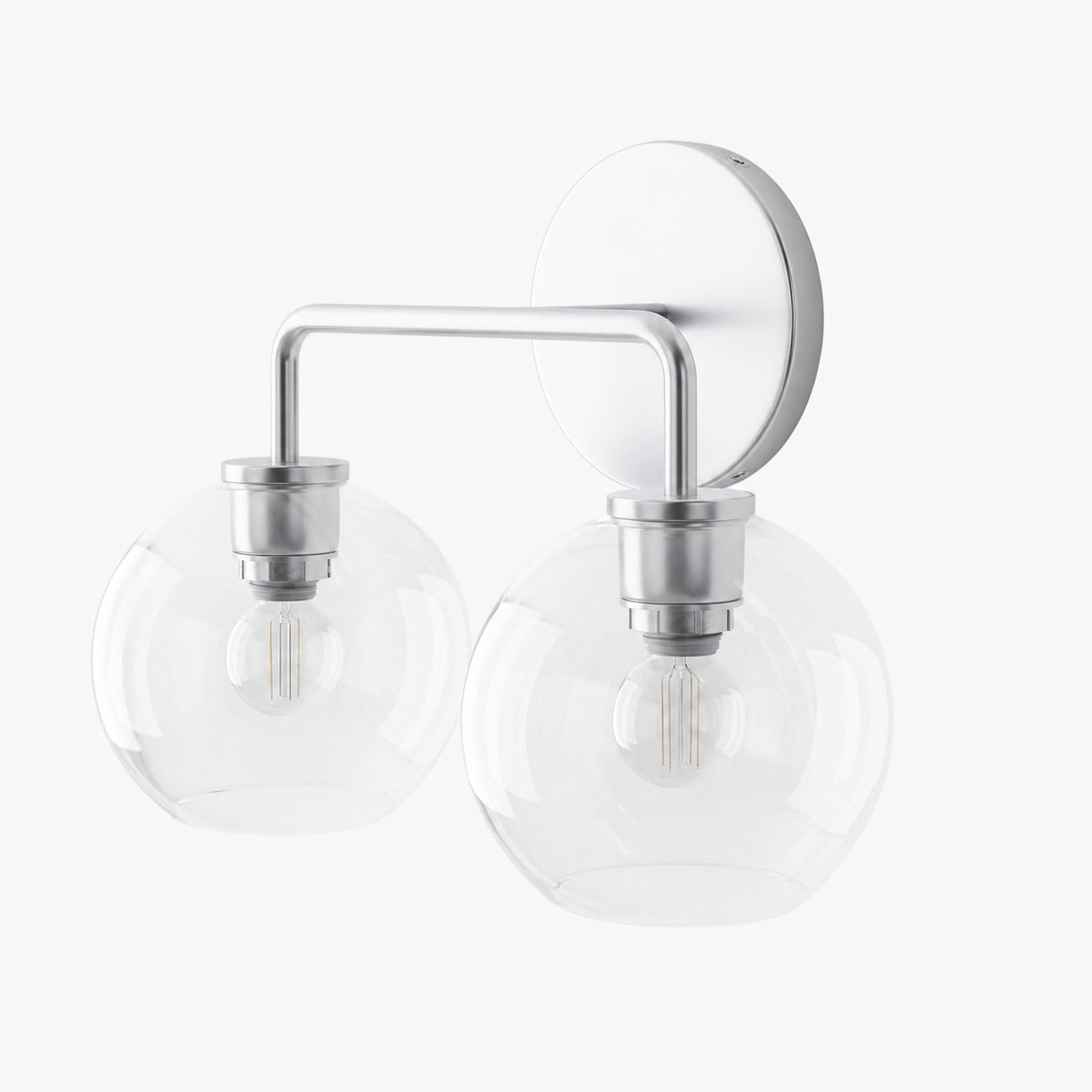 Selvion Artistic Globe Sconce Light - Handcrafted Glass Sculptural Wall Fixture