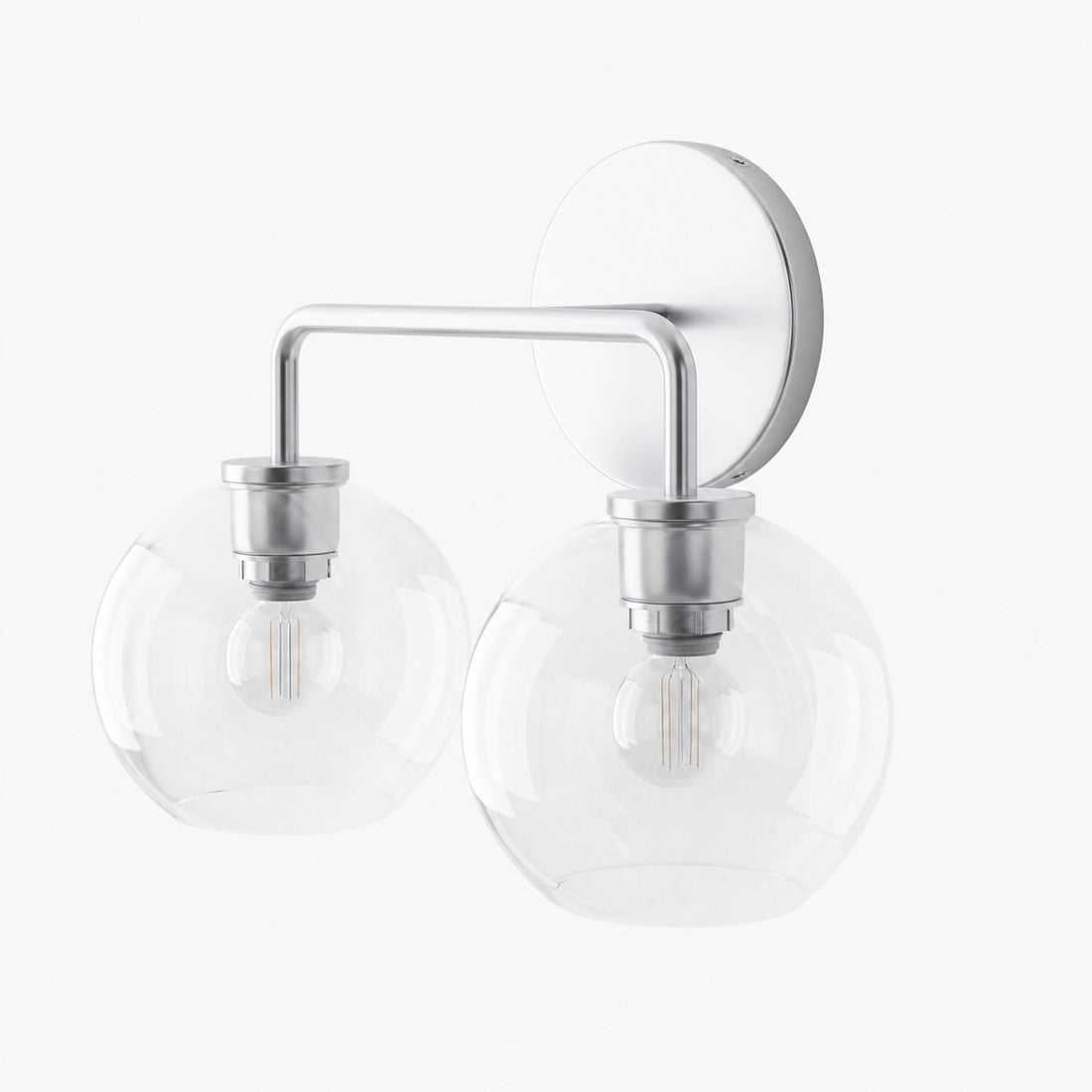Selvion Artistic Globe Sconce Light - Handcrafted Glass Sculptural Wall Fixture