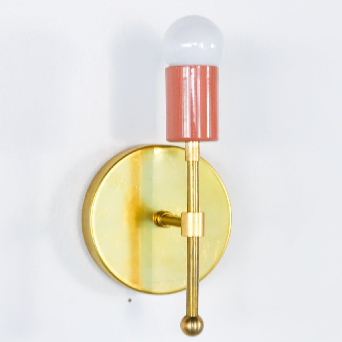 Boho Accent Brass Fixture Wall Sconce