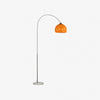 Aethervox Mid-Century Modern Arch Floor Lamp - Metal Design with Marble Accents for Living Room