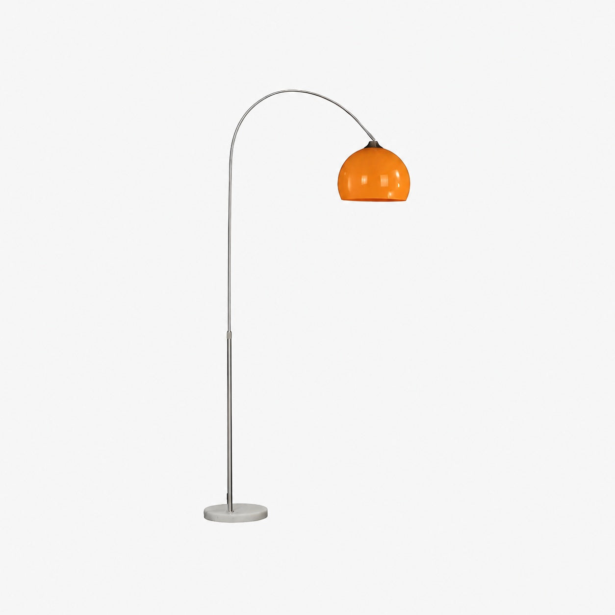 Aethervox Mid-Century Modern Arch Floor Lamp - Metal Design with Marble Accents for Living Room