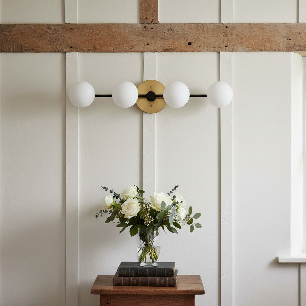 Glorica Glass Long Vanity Light - Modern Minimalist Wall Sconce Design