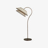 Tarivon Stacked Floor Lamp – Modern Antique Linen Shade for Bedroom & Living Room