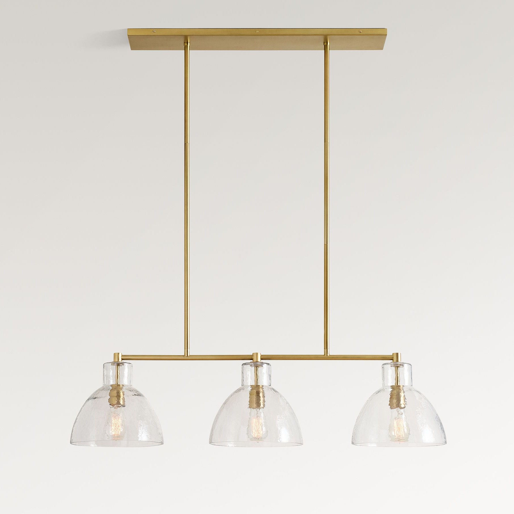 Glavira Modern Linear Glass Chandelier – Elegant Lighting for Contemporary Interiors