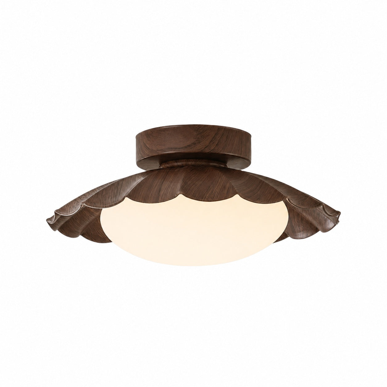 Pluvoria Modern Minimalist Scalloped Clouds Ceiling Light - Sleek Ceiling Lamp with Clean Lines