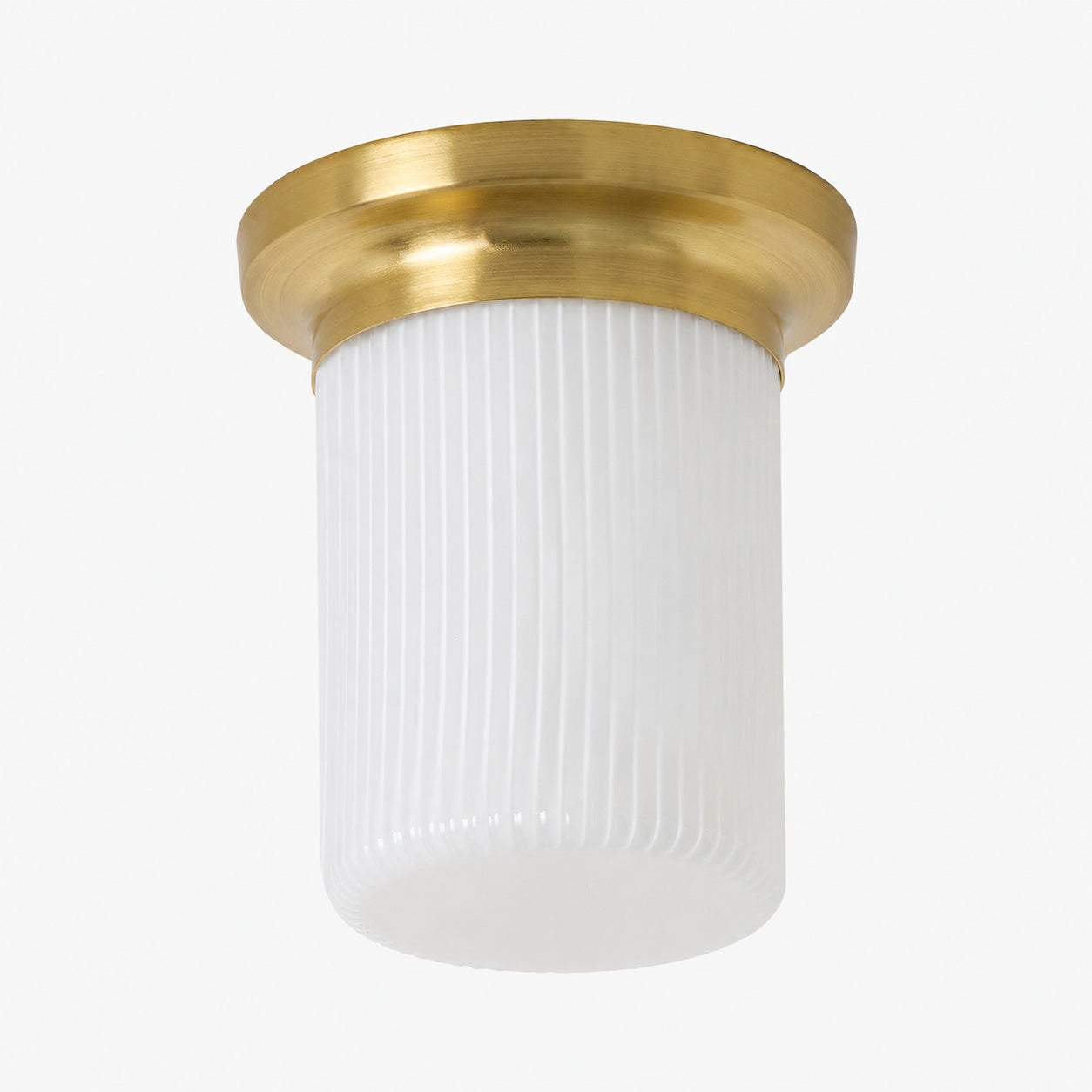 Rivora Fluted Glass Flush Mount – Ribbed Durable Ceiling Light