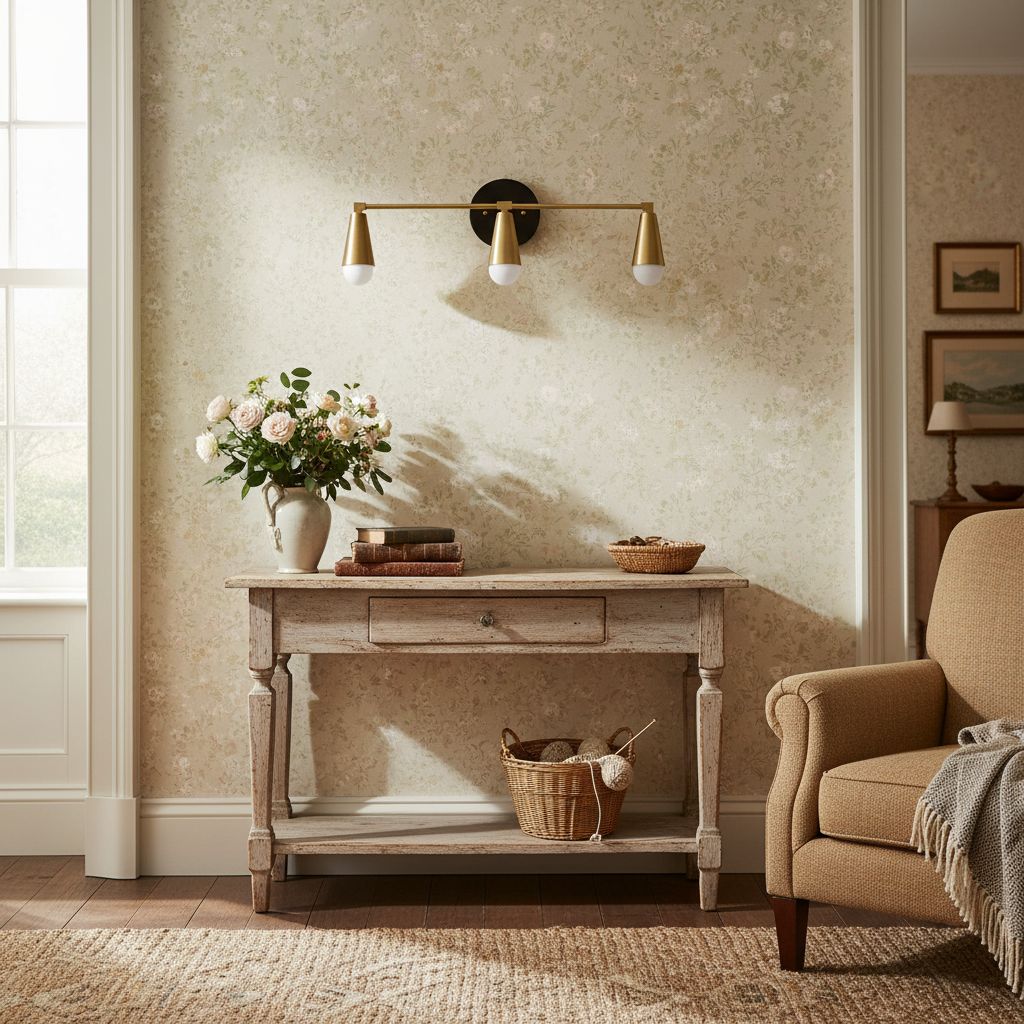 Pyralis Cone Artistic Triple Light Wall Fixture for Bedroom or Dressing Room