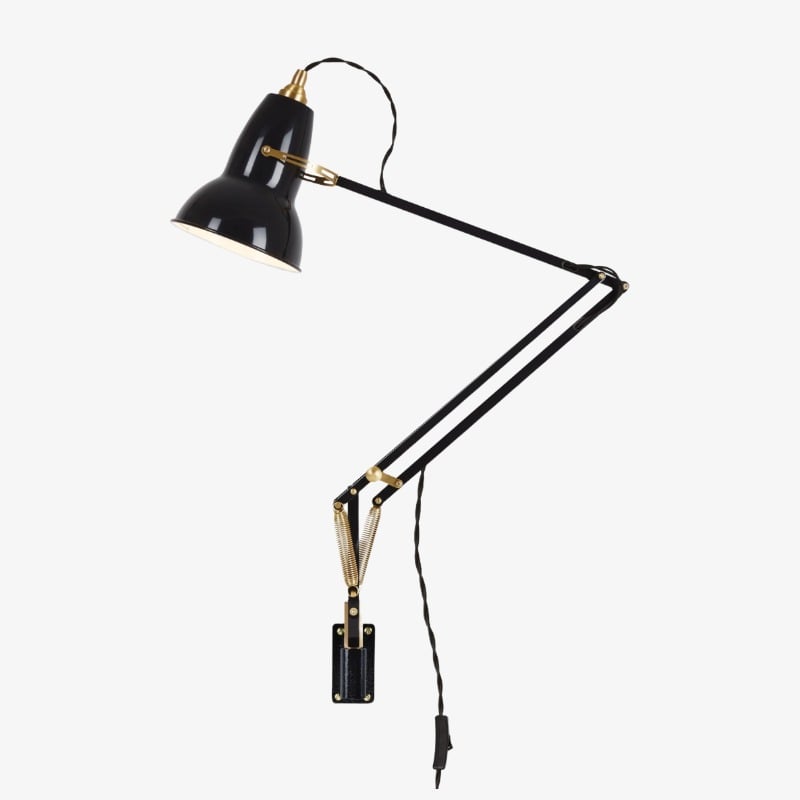 Original 1227 Sleek Adjustable Arm Wall Lamp with Aluminium Shade for Living Space