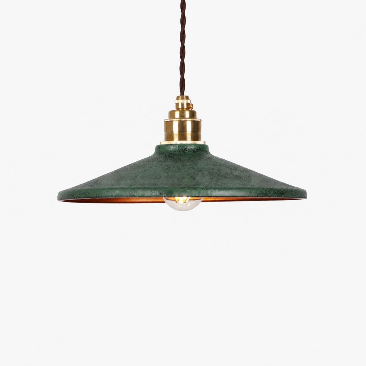 Rustic Saucer Shade Pendant Light
