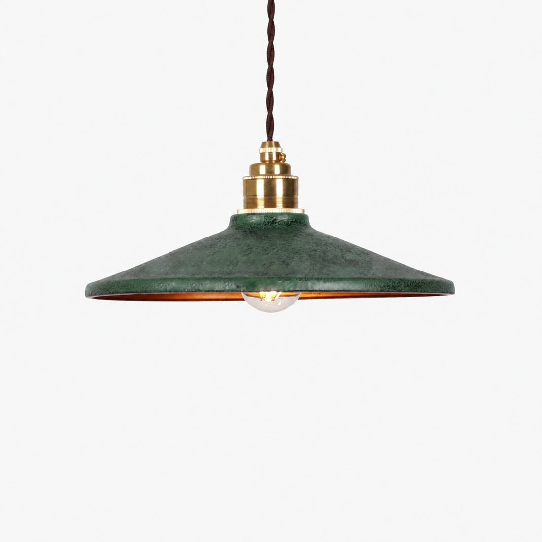 Rustic Saucer Shade Pendant Light