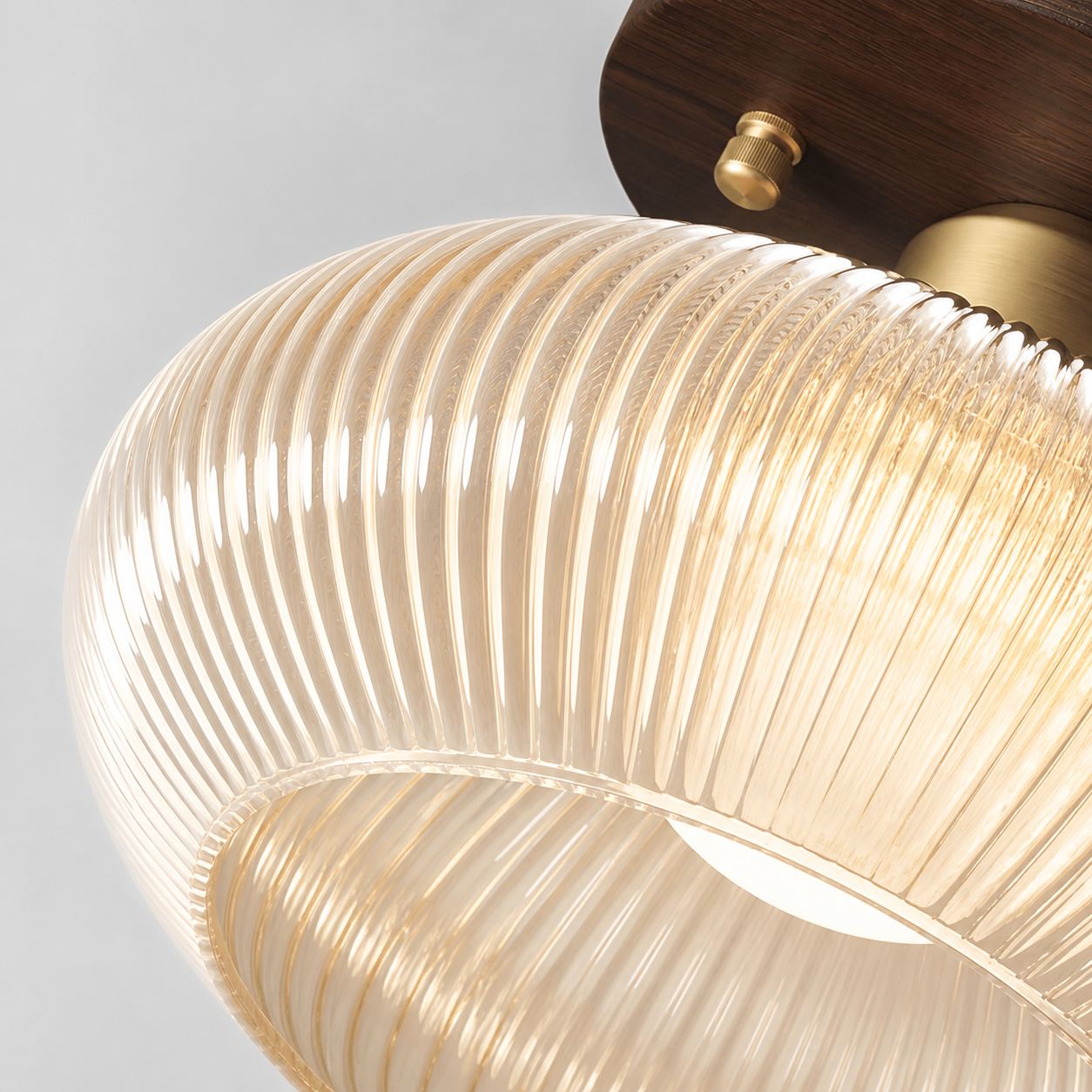 Soliro Modern Dome Glass Ceiling Light with Sleek Minimalist Form for Kitchens and Living Areas