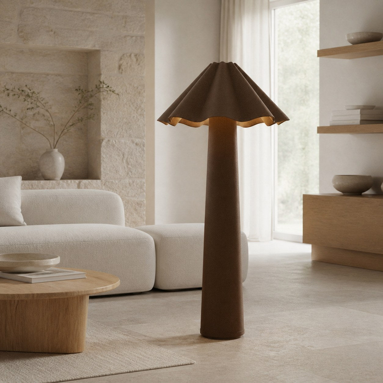 Weavara Sculptural Floor Lamp – Modern Transitional Design for Living Rooms and Lounges