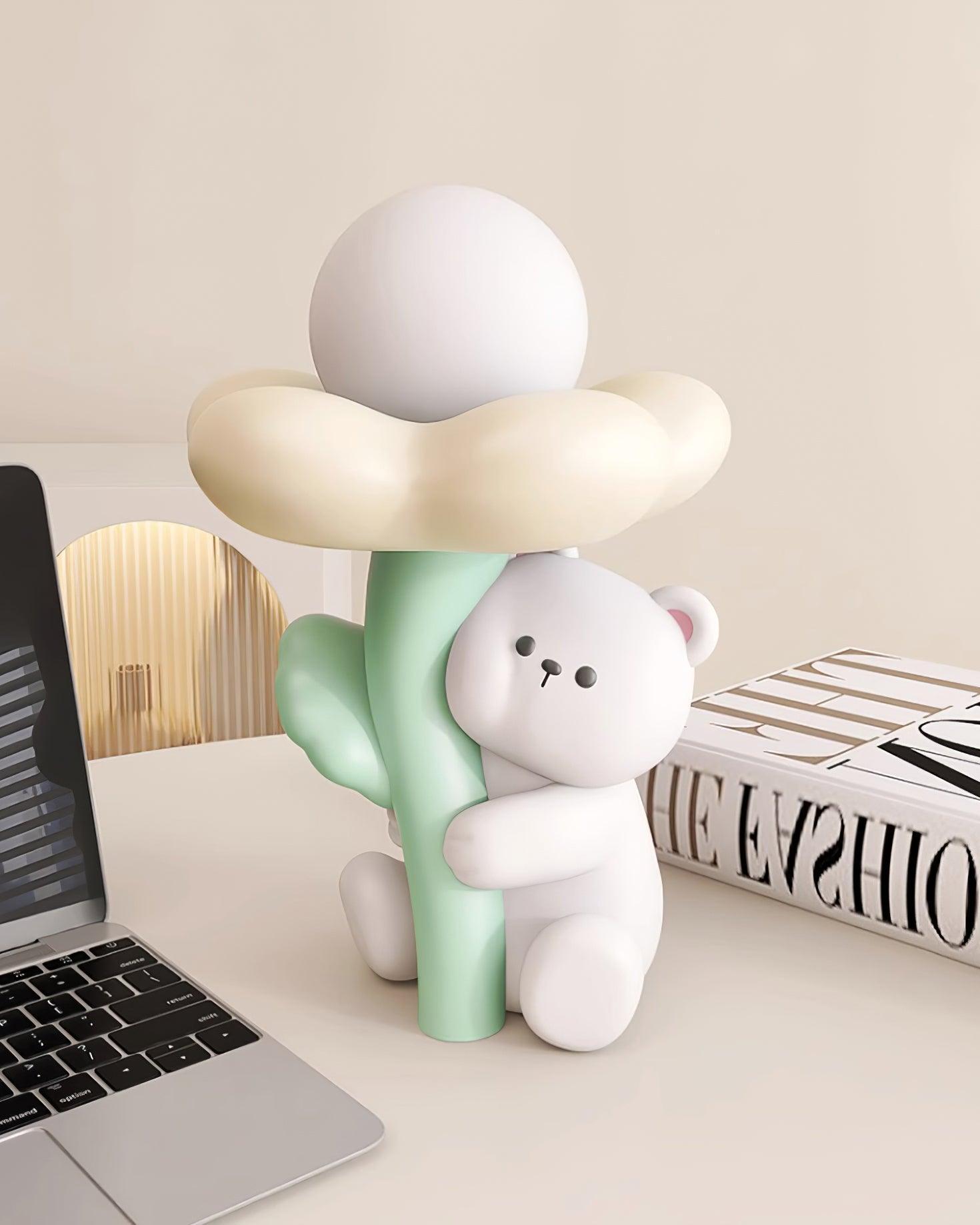 Cute Bear Resin Table Lamp