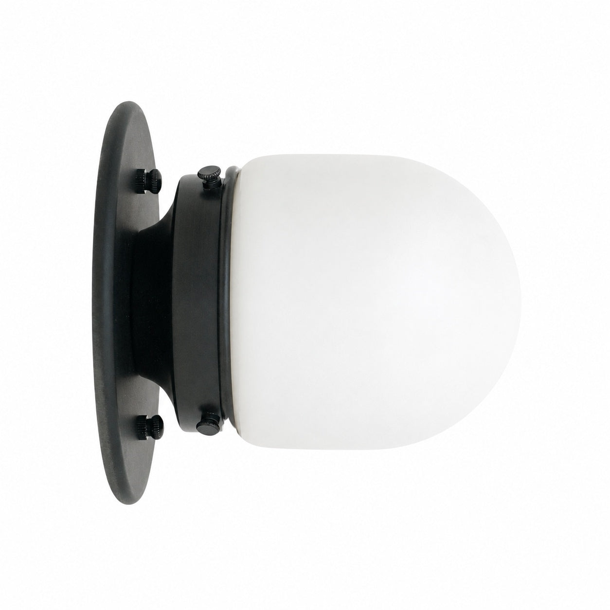 Opalume Glass Flush Mount Ceiling and Wall Light - Art Deco Small Globe Fixture