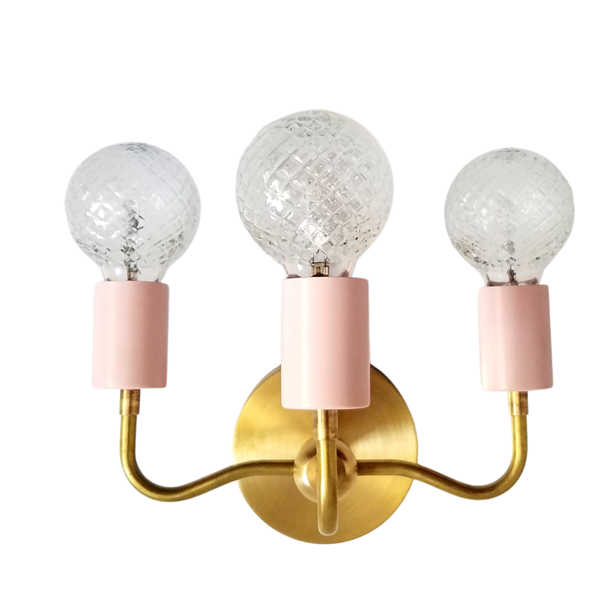 Vintage Style Elegant Three - Arm Metal Wall Sconce