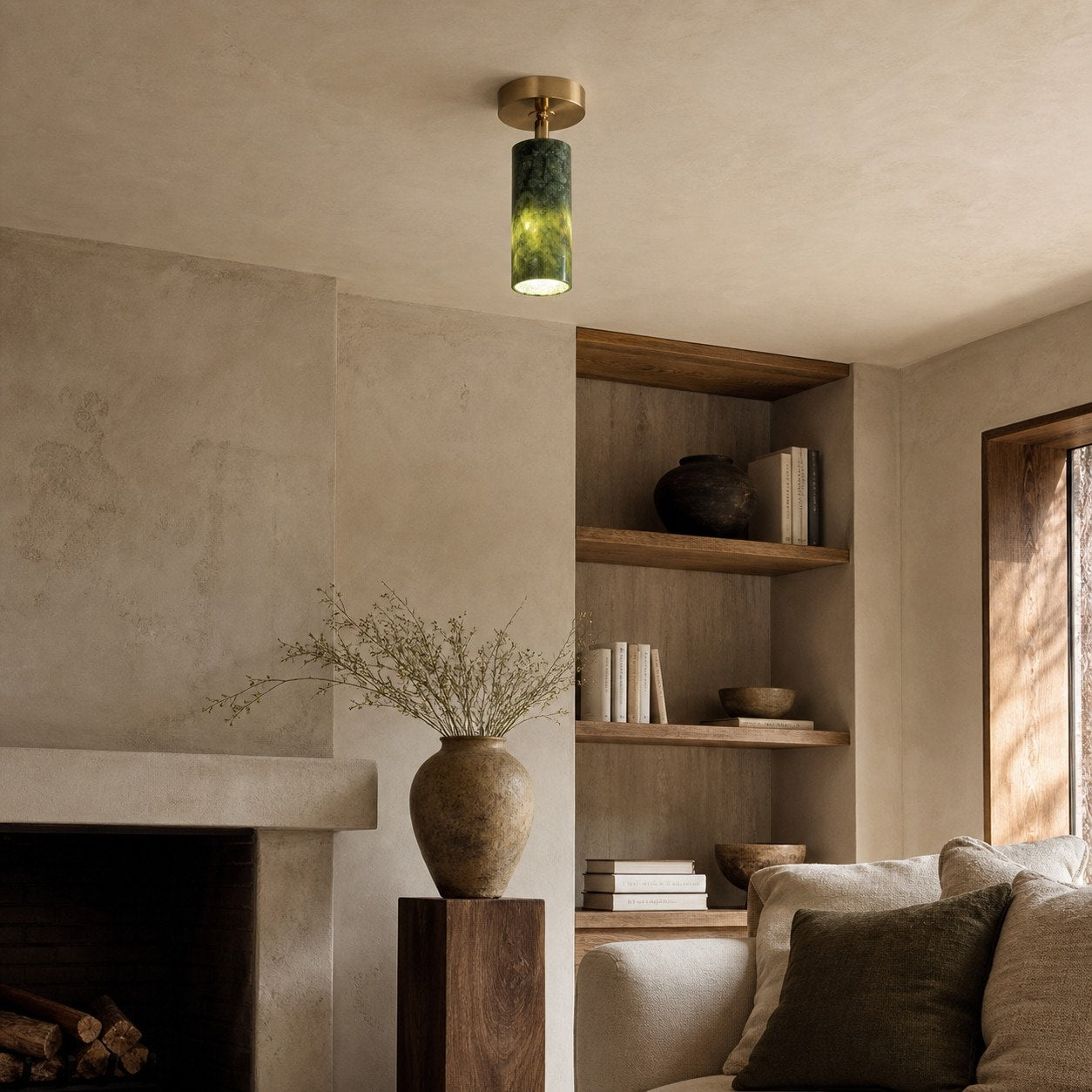 Natural Jade Passage Ceiling Light