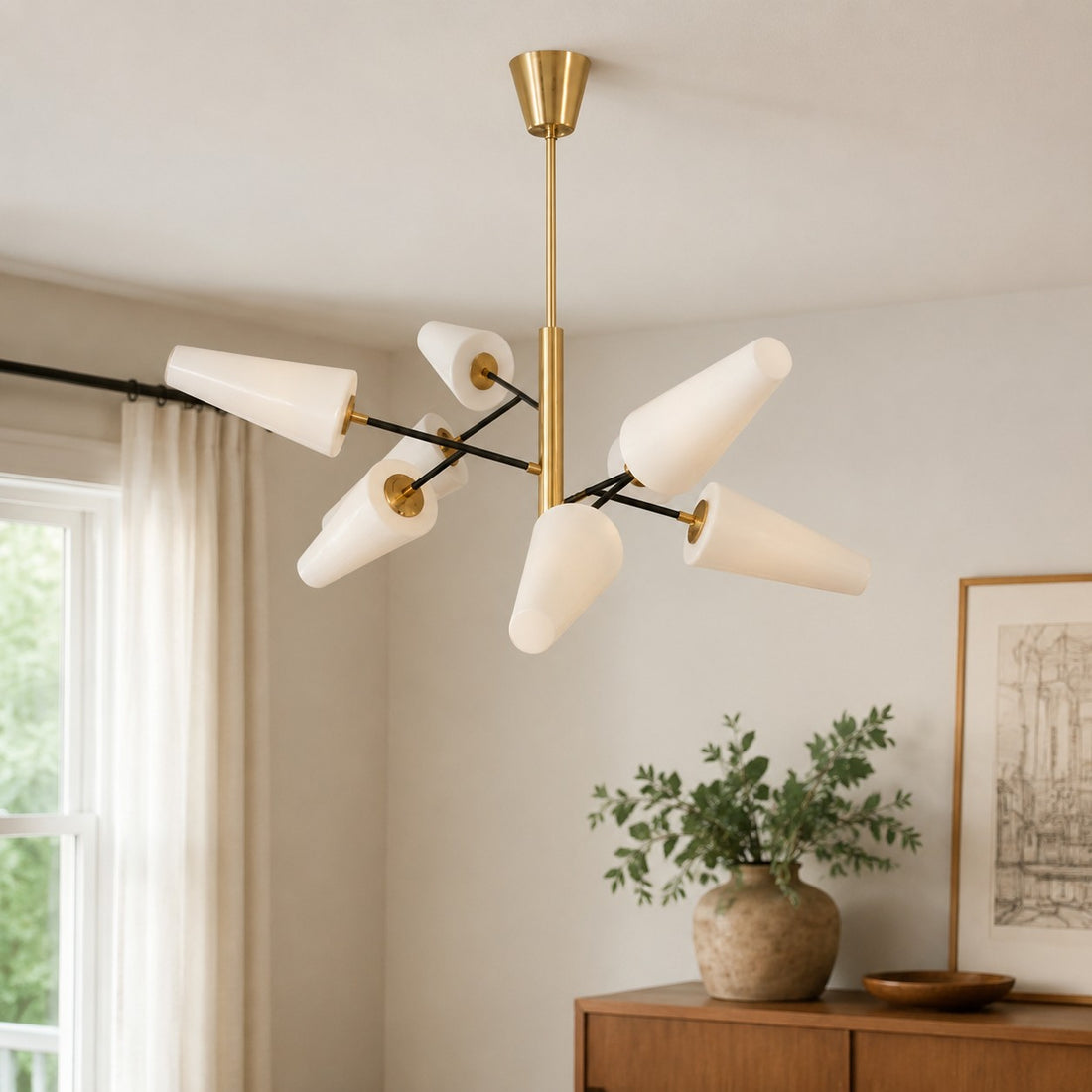French Style Glass Chandelier