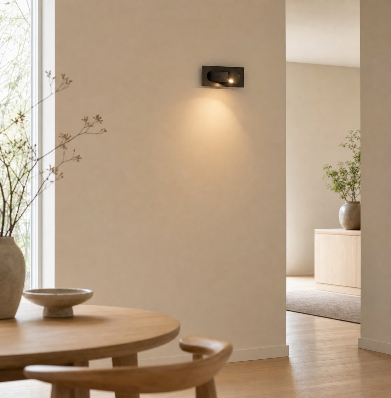 Noctiqo Adjustable LED Bedside Wall Light - Contemporary Design Metal Night Lamp for Home