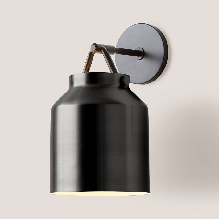 Hanton Modern Minimalist Brass and Glass Sconce – Damp Rated for Bathrooms