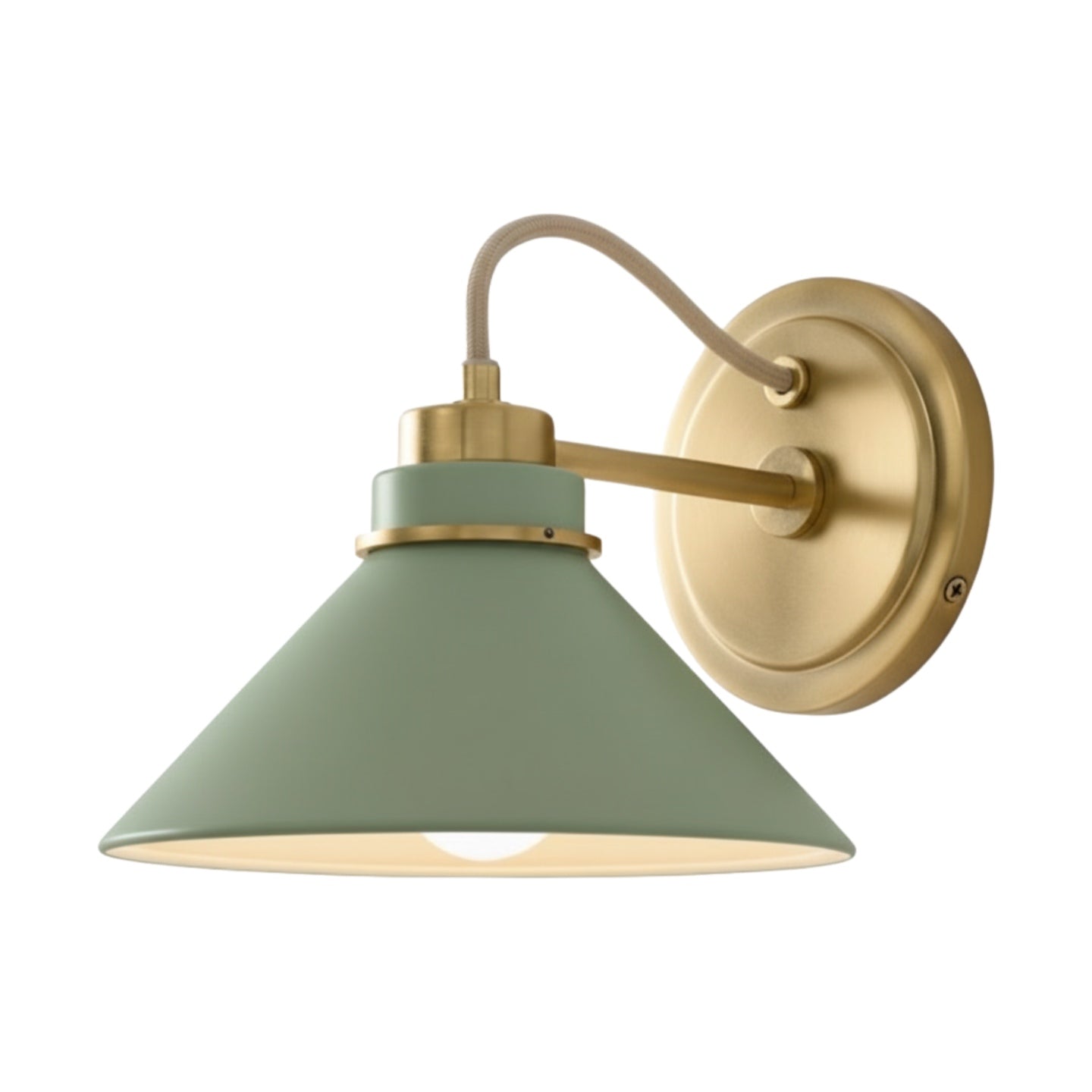 Aurenza Sconce – Farmhouse Wall Light with Metal Accents for Cozy Spaces