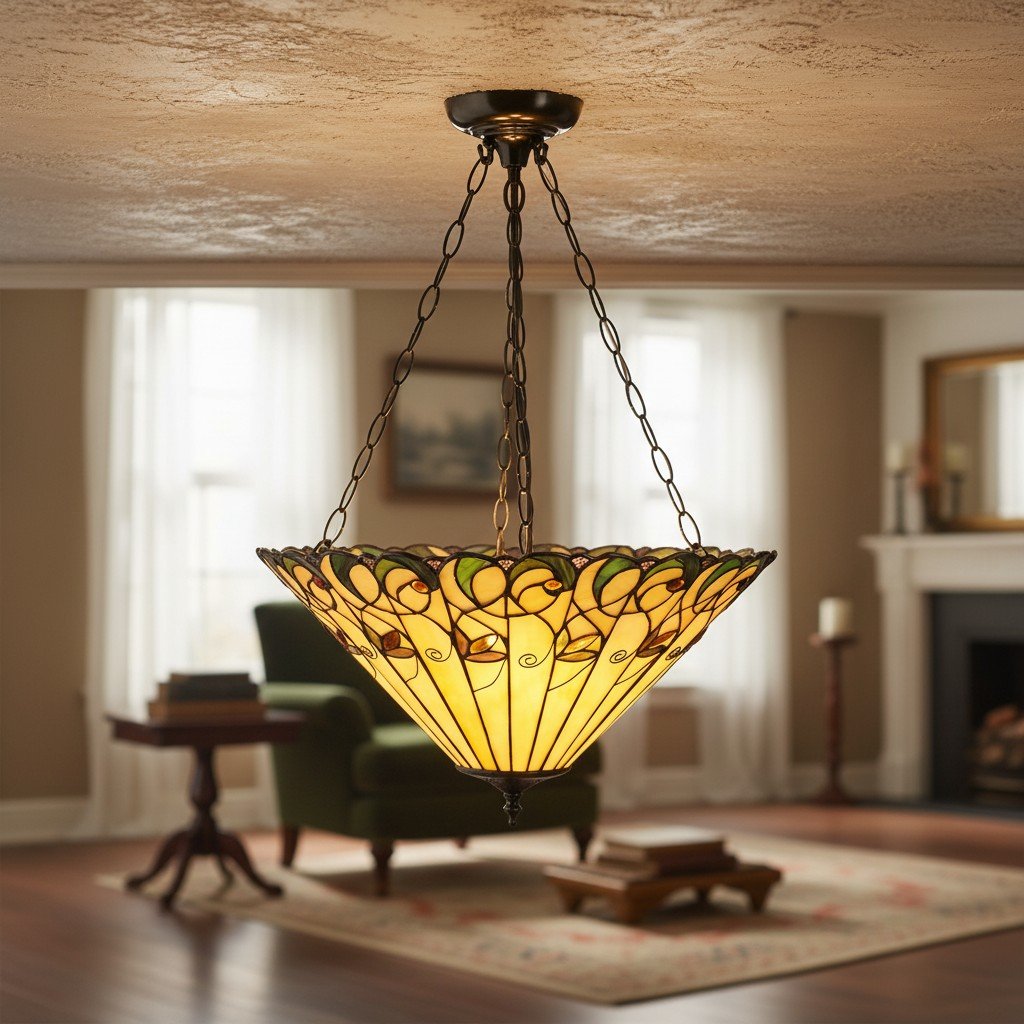 TF Jamelia Light - Decorative Art Glass - Flush Mount Timeless Style for Hallway