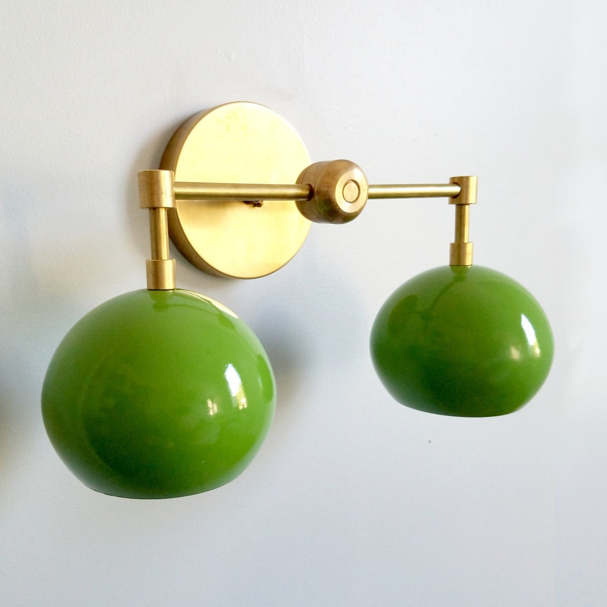Spring Green Shades Sconce - Double Bubble Pop Vanity Wall Light