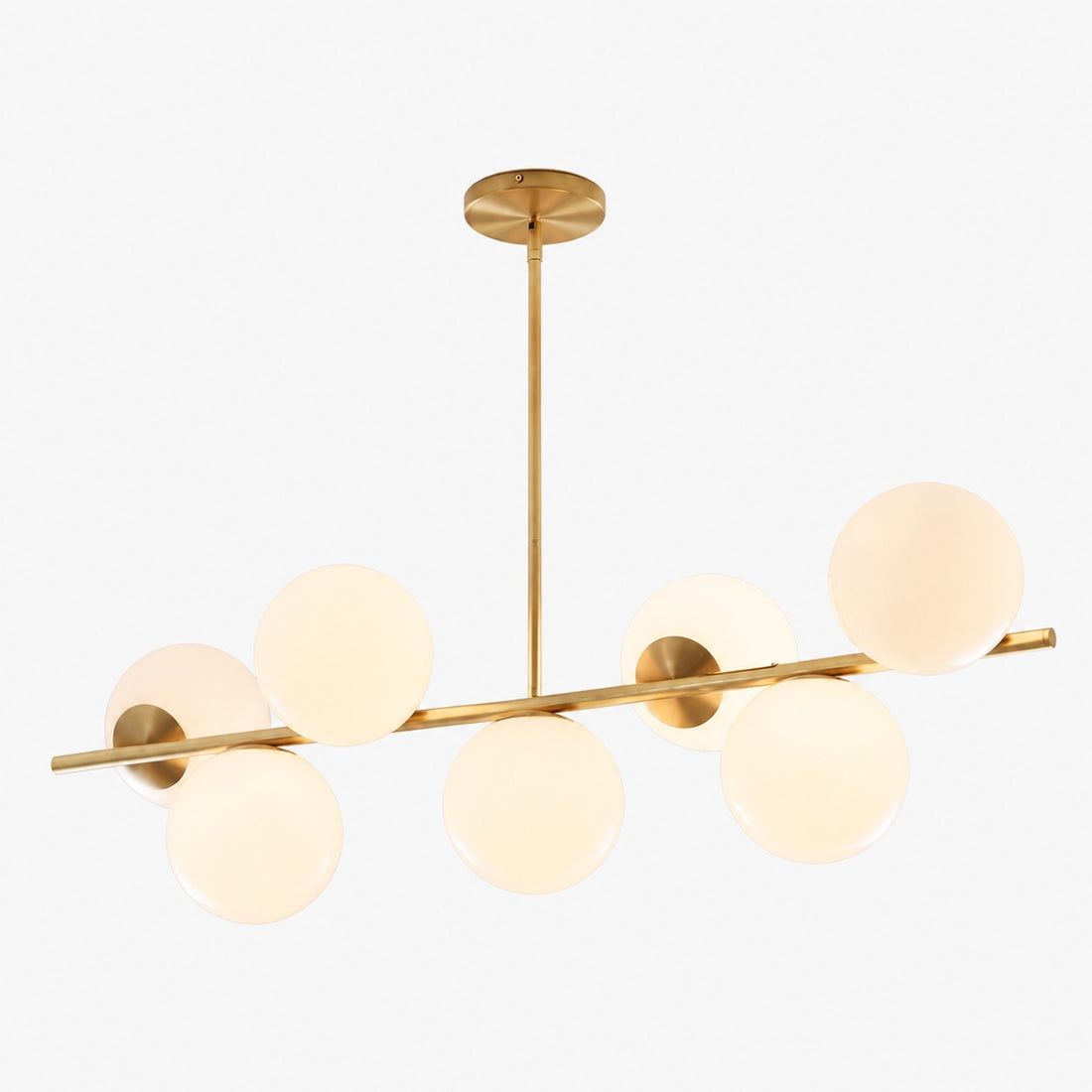 Alessora Brass Milk Glass Chandeliers- Great for Covered Outdoor Areas