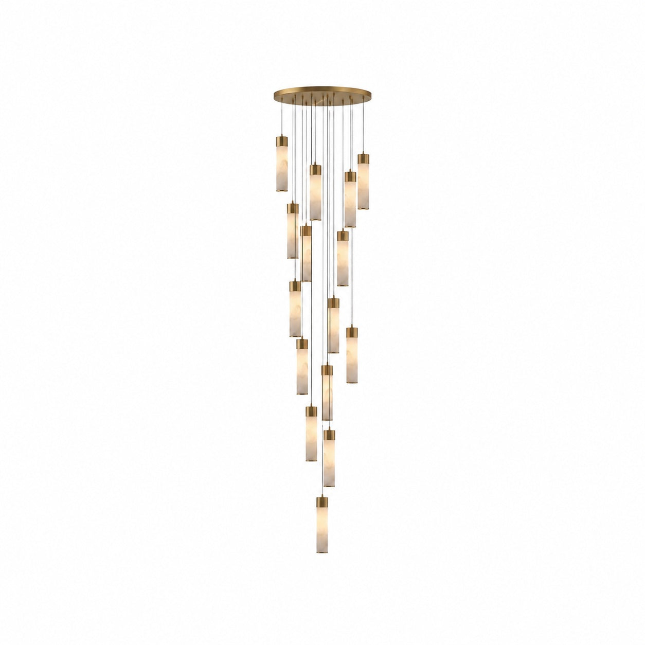 Solaryx Minimal Cylindrical Silhouette Pendant Light - Modern Style Lamp for Kitchen or Dining Room