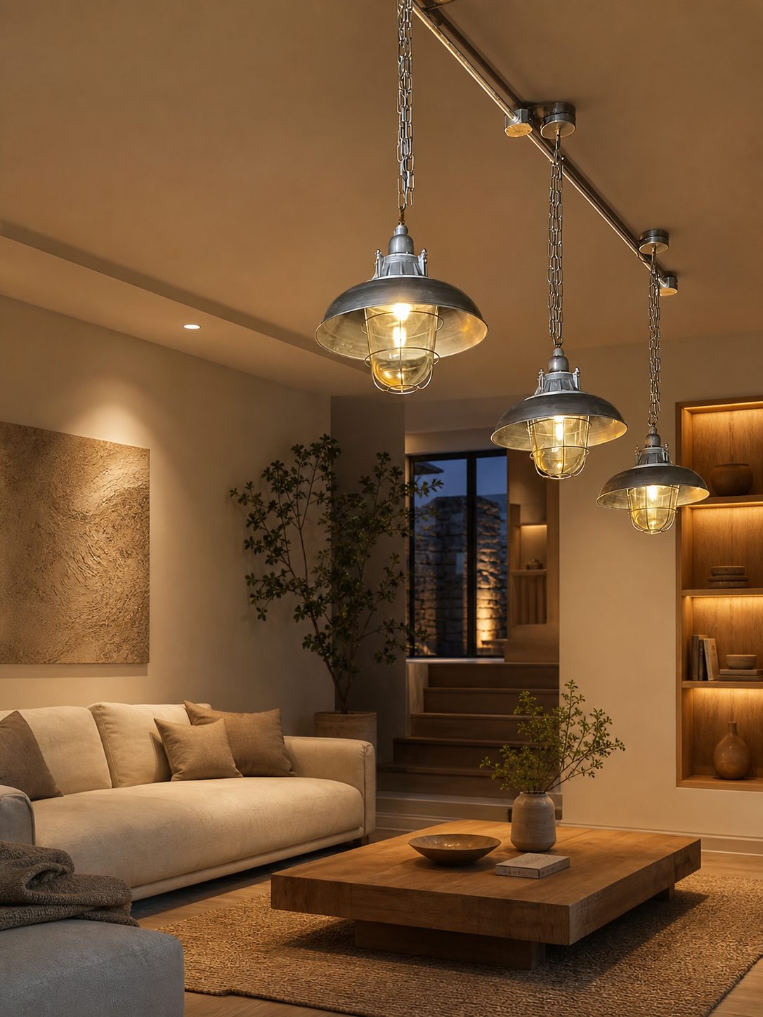 Bulkhead Cage Pendant Light