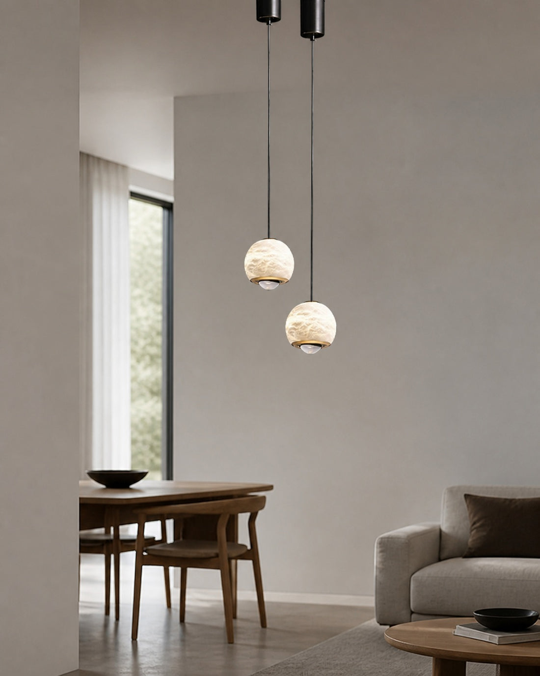 Ferox Alabaster Pendant Light