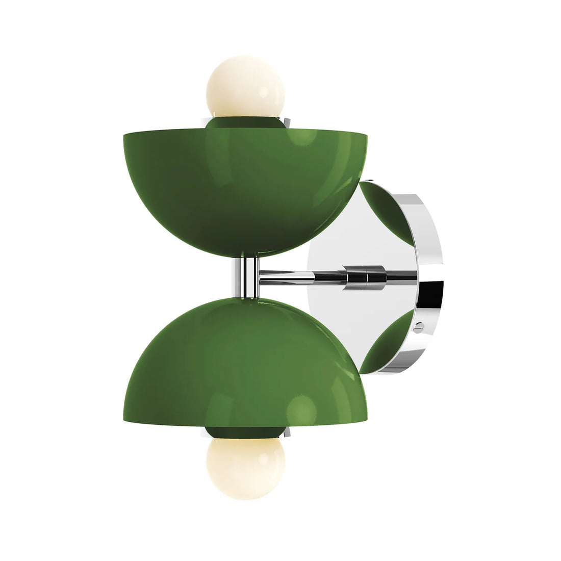 Colorful Double Head Bathroom Wall Lamp – Mid-Century Metal Vanity Sconce