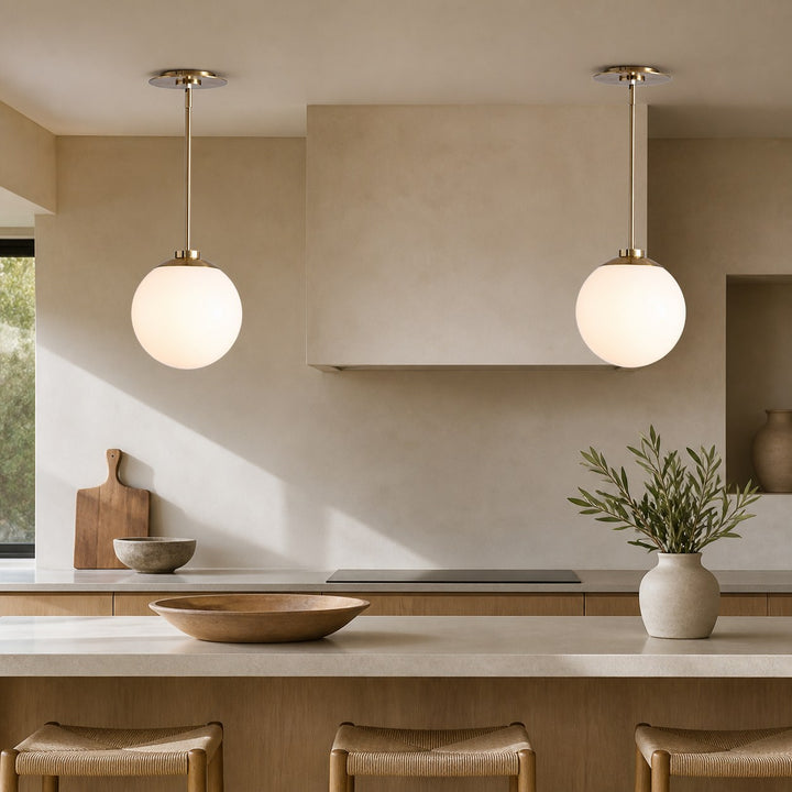 Rivolence Globe Pendant Light - Elegant Brass Lighting