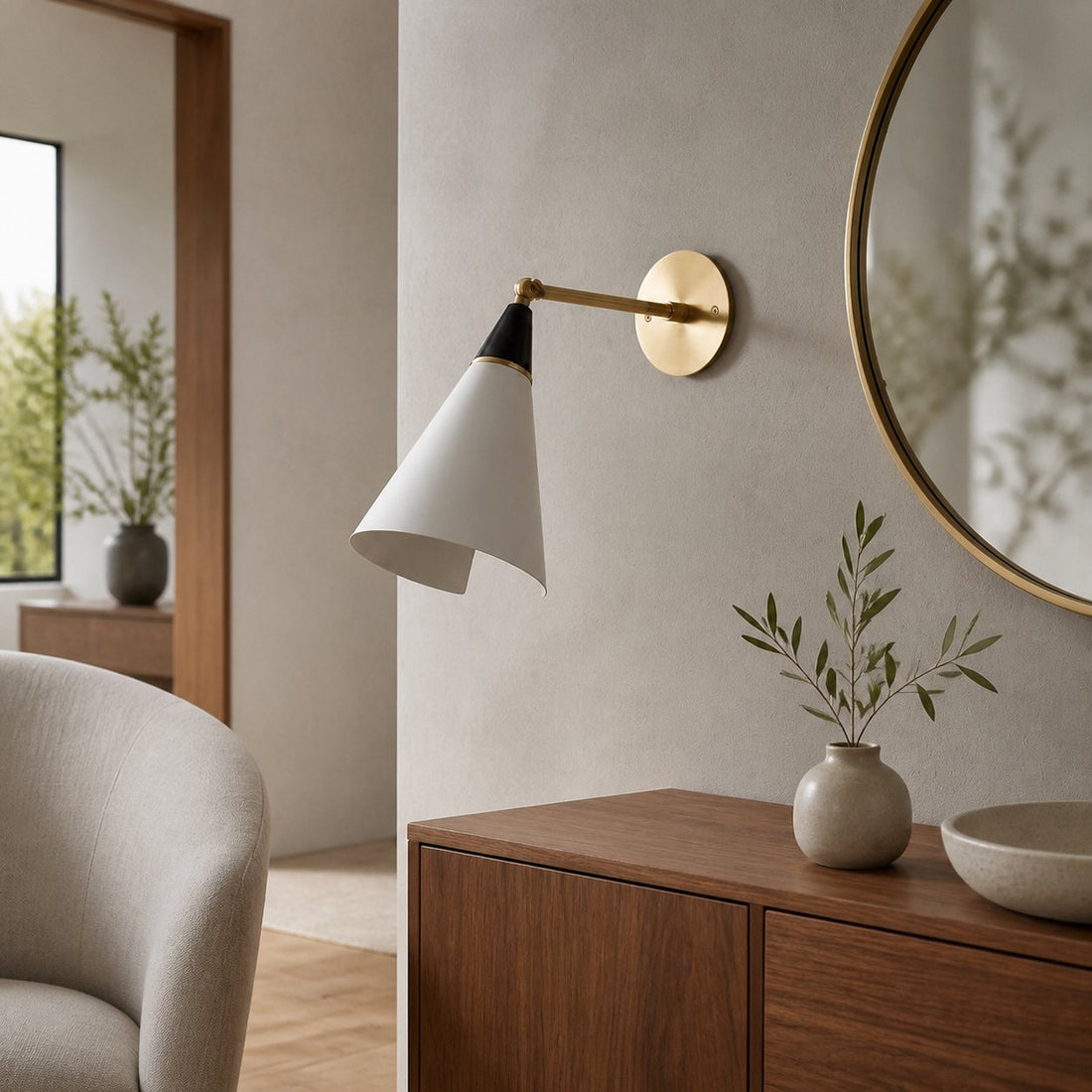 Oribelle Minimalist Wall Lamp – Contemporary Metal Sconce for Interior Space