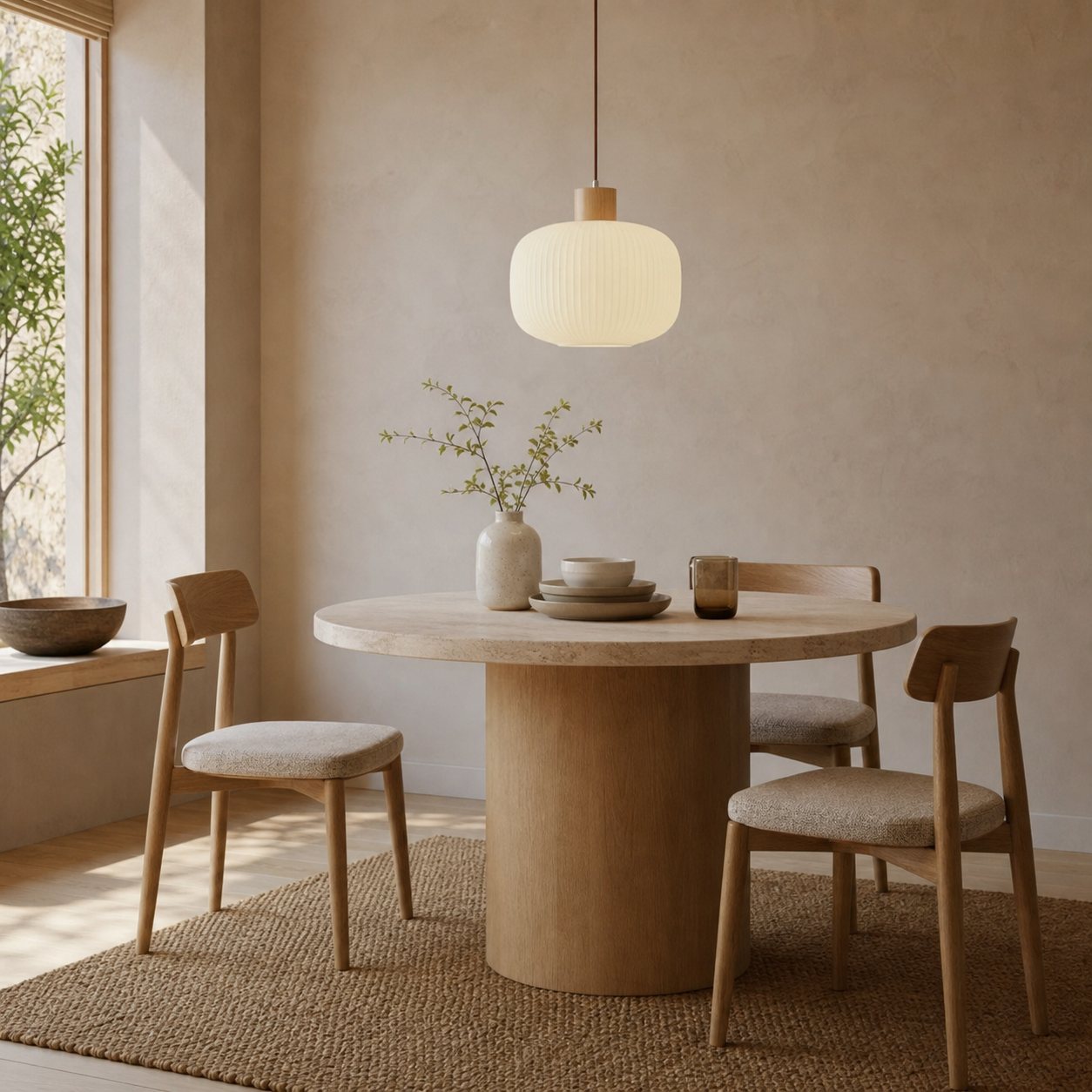 Opalyn Vintage Elegant Milky White Glass Pendant Lamp - Lighting for Dining Room