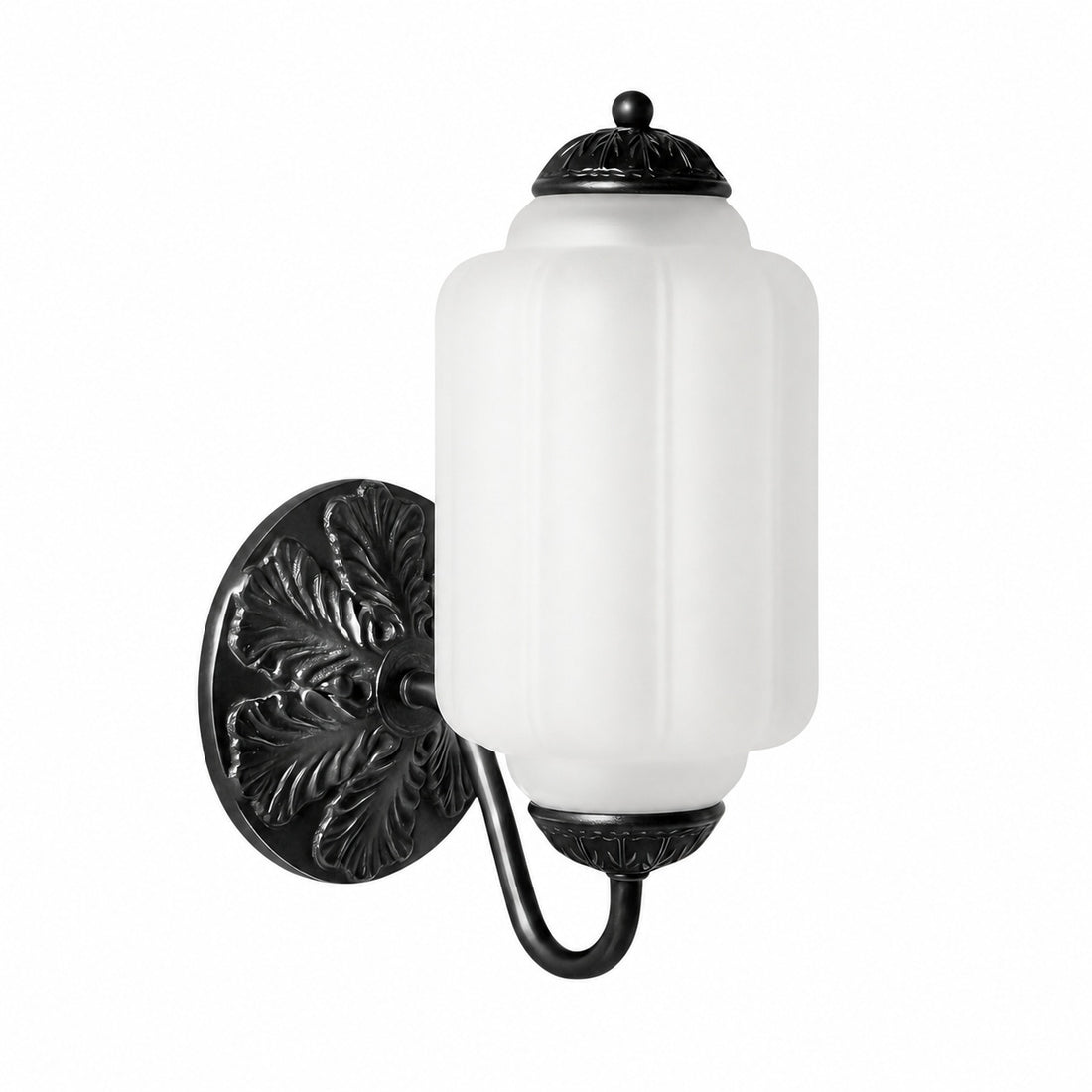 Eloise Brass Wall Sconce – Elegant Milk Glass Vintage Lighting
