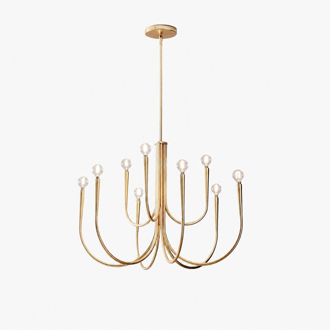 Borvia Swoop Arm Chandelier - Vintage-Inspired Modern Perfect for Home