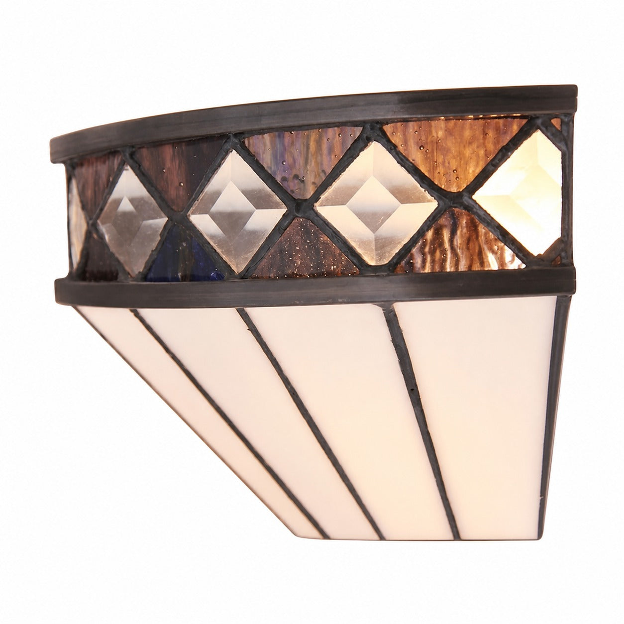 TiffStar Wall Lamp – Vintage Stained Glass for Hallways and Bedrooms