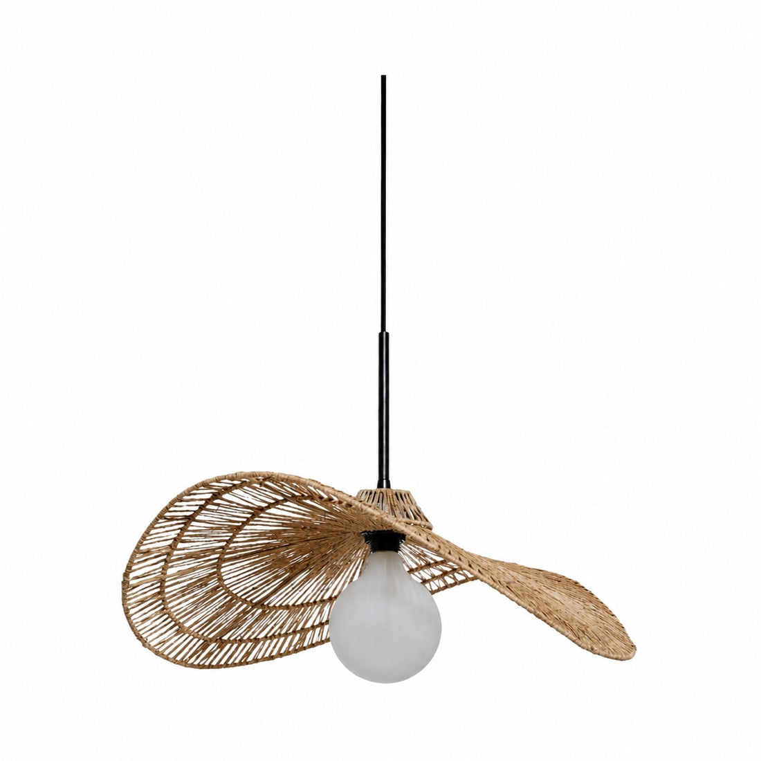 Florevian Tiered Shade Pendant Light with Woven Textured Design for Dining Room