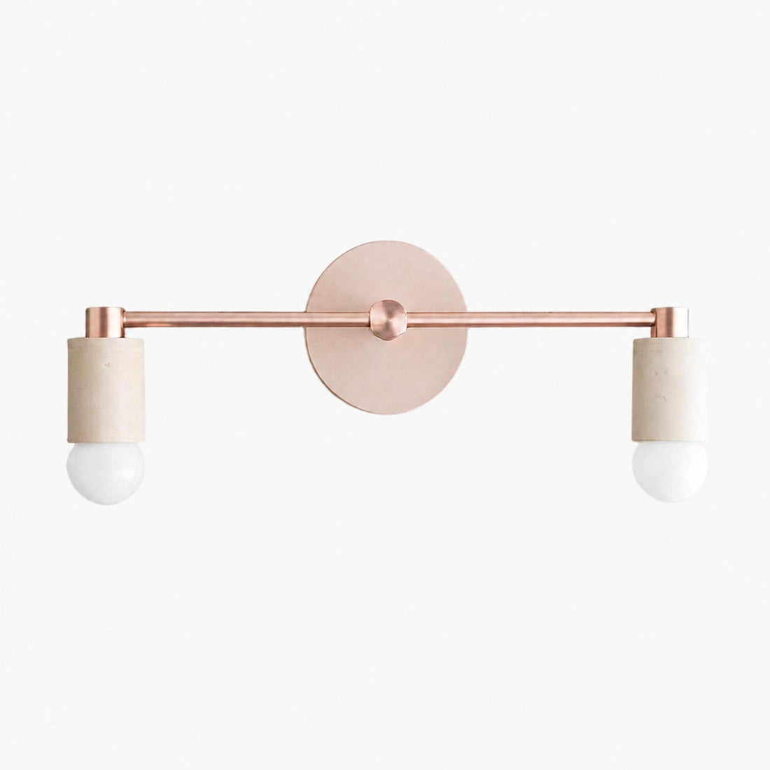 Mobilux Line Wood and Vanity Light - Bohemian Bathroom Lighting Fixture