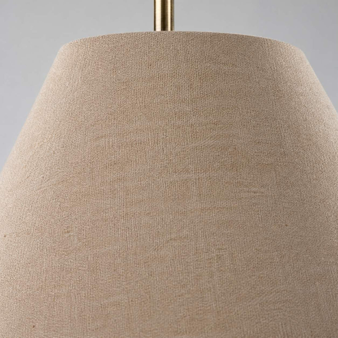 Lorvion Linen Drum Shade Flush Mount & Pendant - Antique Brass Ceiling Light