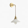 Cerelle Pleated Ceramic Wall Light – Sculptural Ribbed Design Sconce for Bedroom or Hallway N30