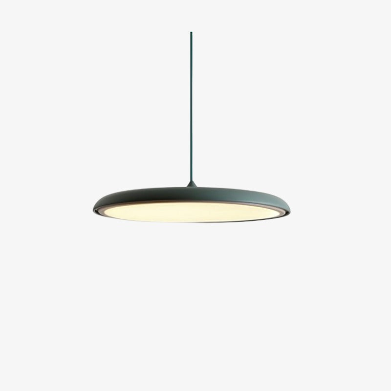 Astris Modern Disc Pendant Lighting - Soft Glow LED Hanging Light for Dining Room and Living Space