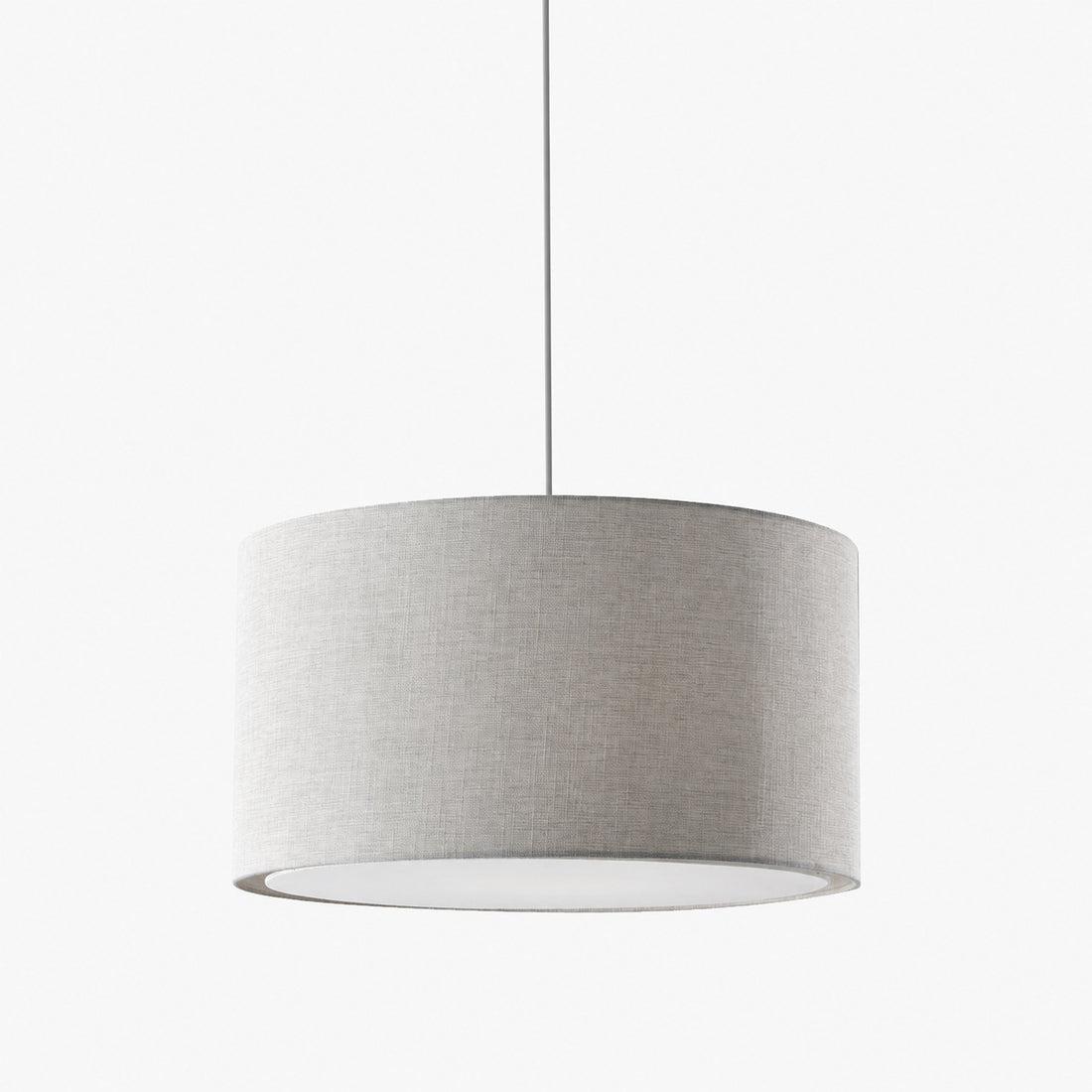 Dumora Fabric Drum Shade Pendant Light - Linen Design Hanging Light