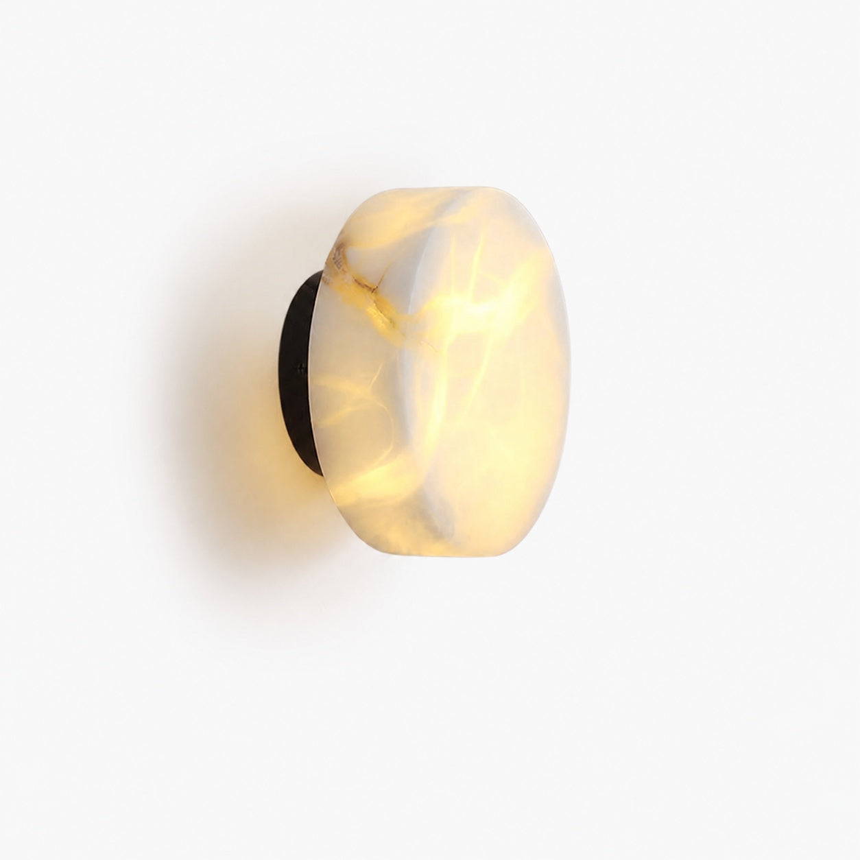 Cylindrical Alabaster Wall Lamp