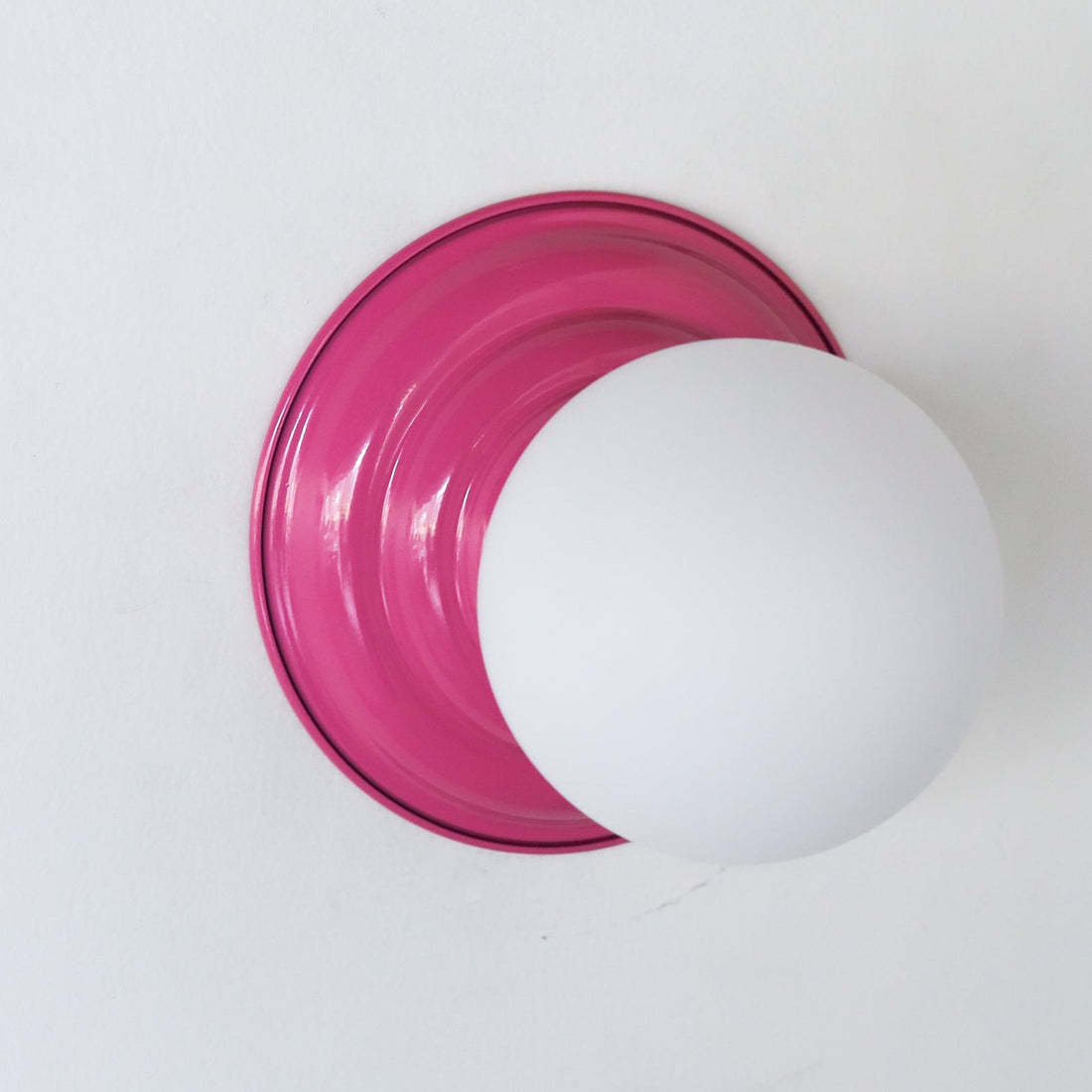 Retro Flushmount Ceiling Light or Wall Sconce - Minimalist Glass Globe