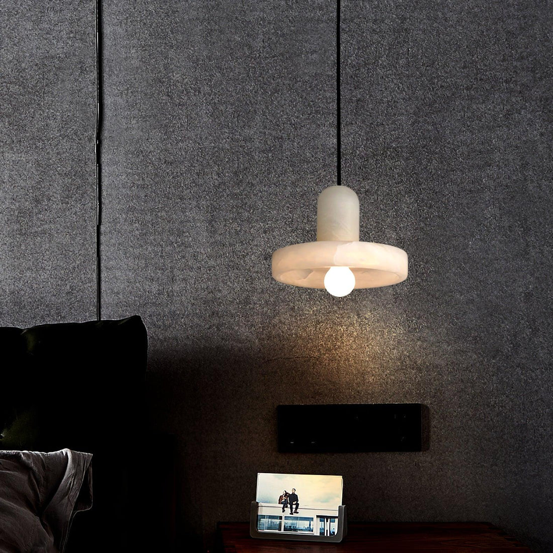 Elegant Creative White Alabaster Pendant Light