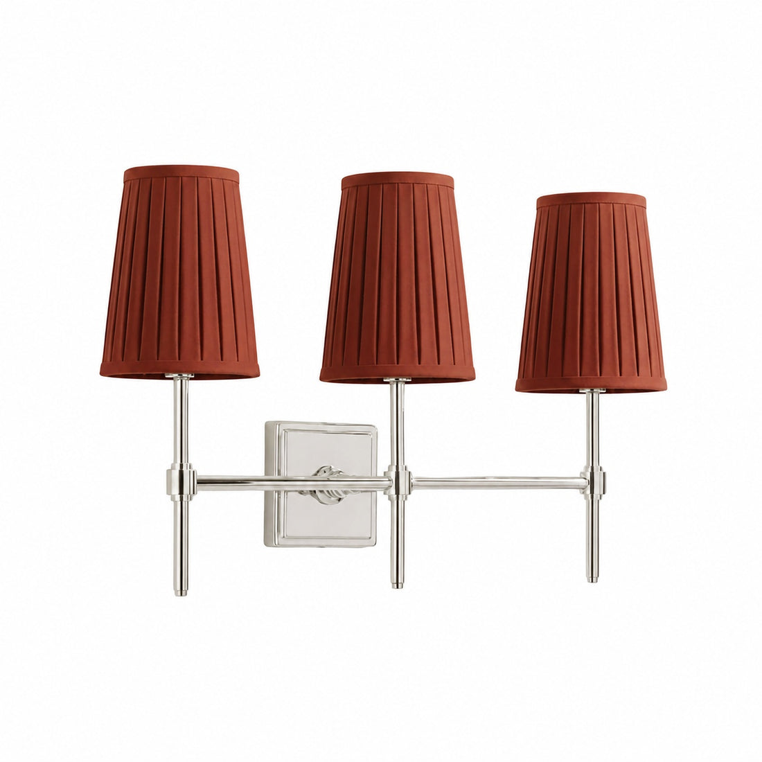 Derlina White Linen Shades Wall Lamp – Retro Metal Multi-Head Lighting Fixture