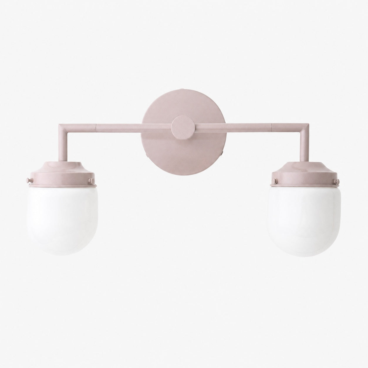 Opalume Glass Double Vanity Light - Vintage Style Bathroom Double Wall Lighting