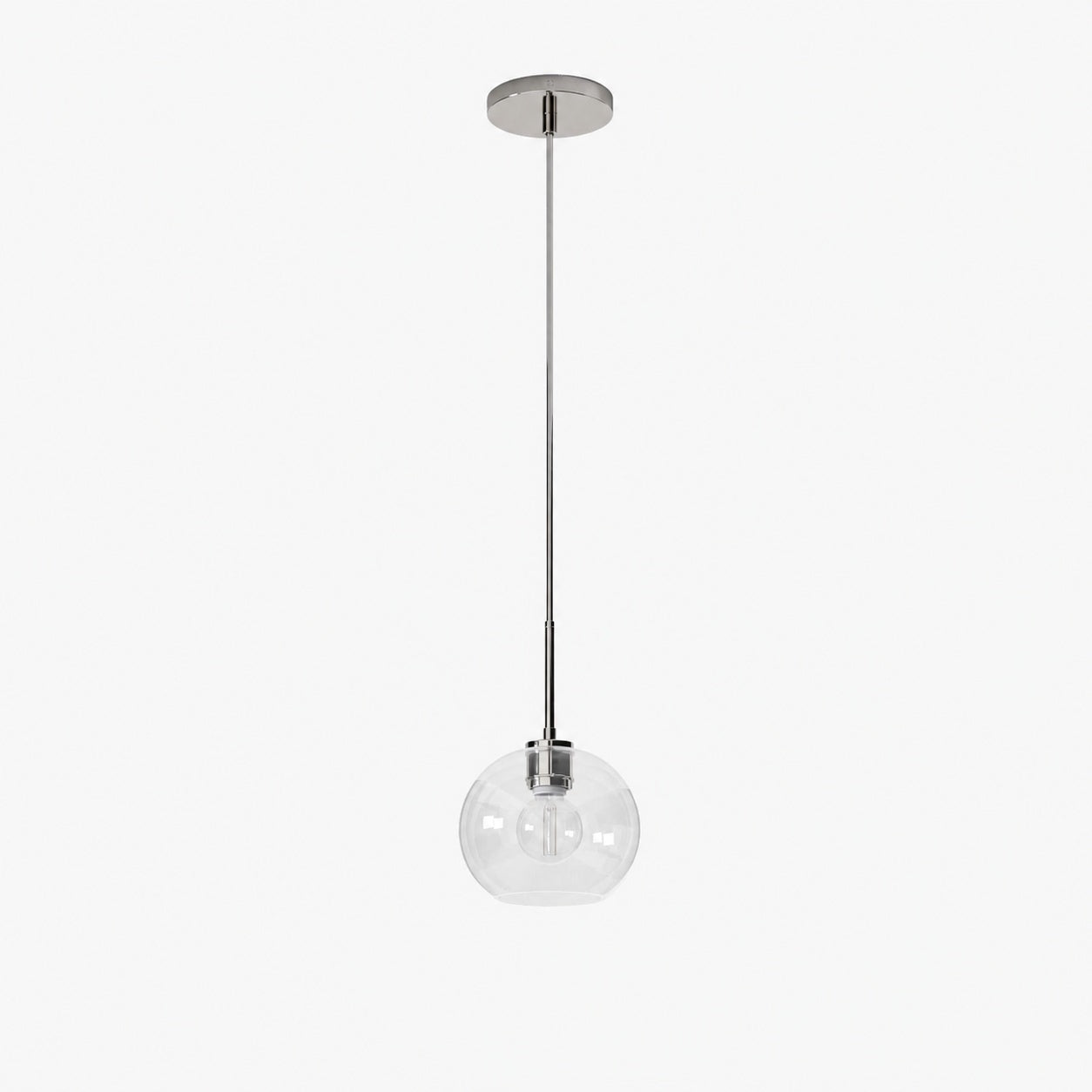 Selvion Sculptural Globe Pendant Light - Modern Glass Pendant Lamp - Sleek Design